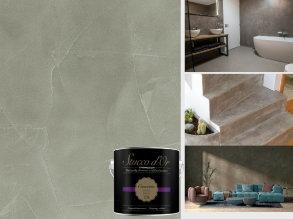 Betonlookverf Concreto - Groen- Camouflage Green