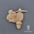 Houten ornament - flexibel - Woodwill - Decorative Vespa - 7 x 6 cm