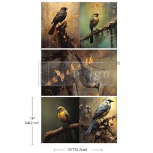 Redesign - Decoupage Tissue Paper Pack - Avian Dreamscape