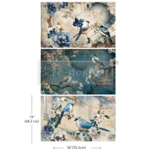 Redesign - Decoupage Tissue Paper Pack - Sapphire Wings