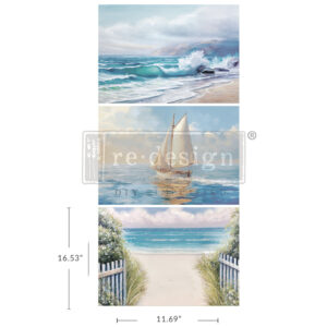 Redesign - Decoupage Fiber Paper A3 - Seascape Melody