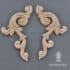 Houten ornament - flexibel - Woodwill - Decorative Corner set 25.5 x 12cm