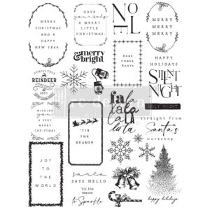 Redesign - Decor Clear Stamp - Here Comes Santa