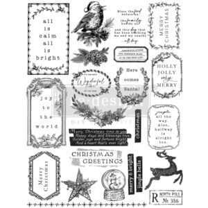 Redesign - Decor Clear Stamp - Holly Jolly